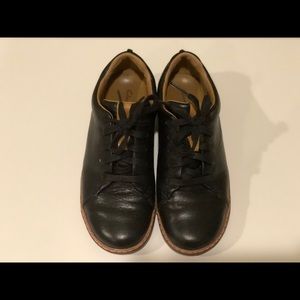 Clarks Black Leather Shoes Size 5